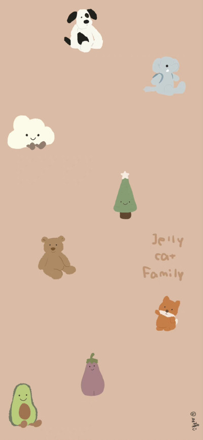 壁纸，jellycat