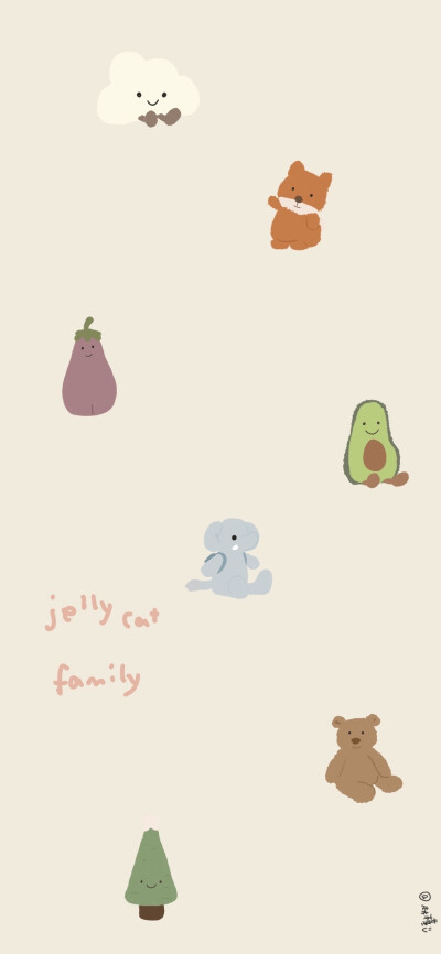 壁纸，jellycat