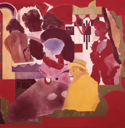 Arcades (After Walter Benjamin), 1972–74, oil on canvas, 60×60cm.
