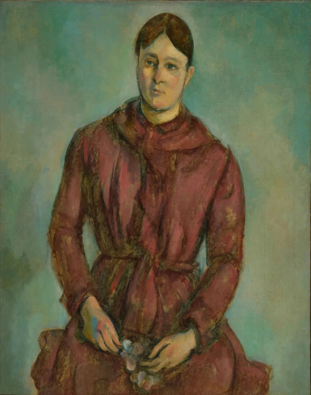 Madame Cézanne in a Red Dress,1888-1890,Oil on canvas,93x74cm