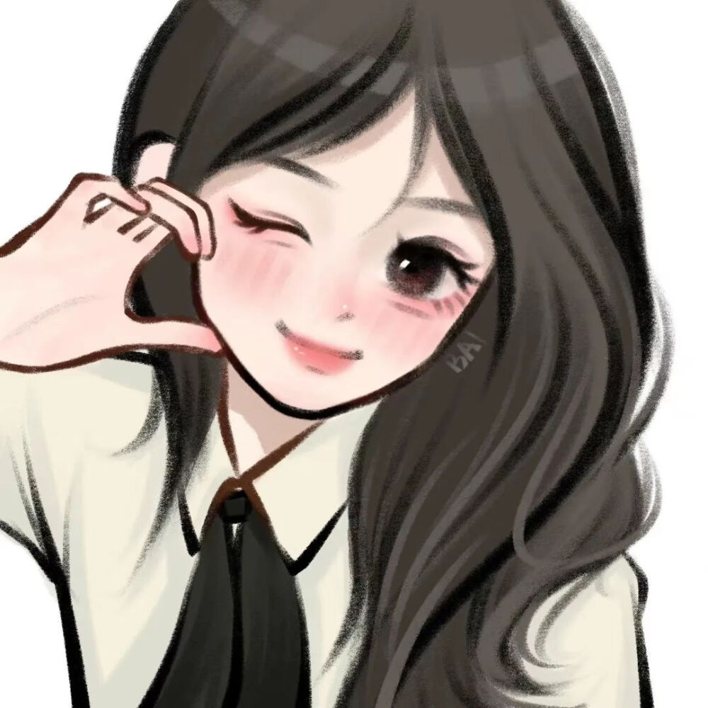 手绘女头