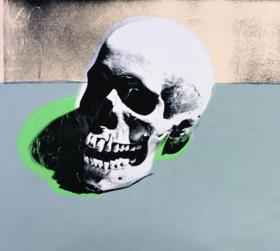 Andy Warhol，acrylic and silkscreen ink on linen, 132 14 x 150 12 inches, 335.9 x 381.6 cm. 