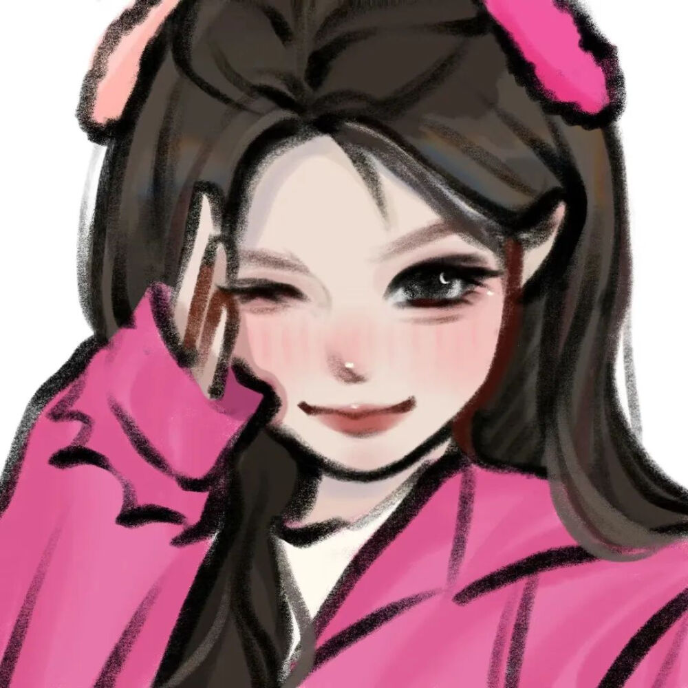 手绘女头