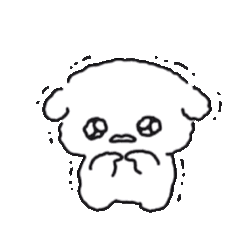 小狗哭泣表情包②。