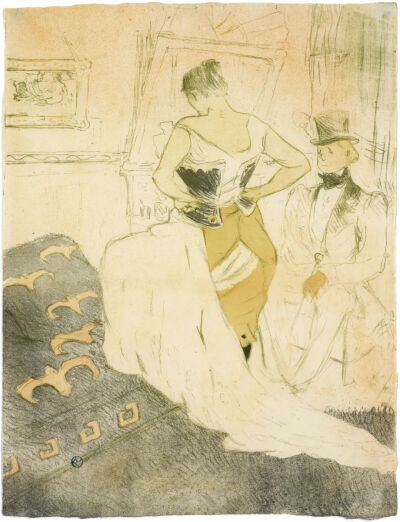 女性紧身胸衣图卢兹-劳德累克1896 年