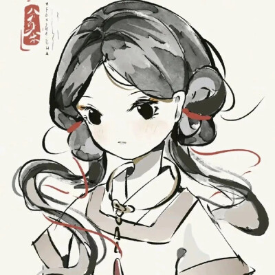 黑白古风女头