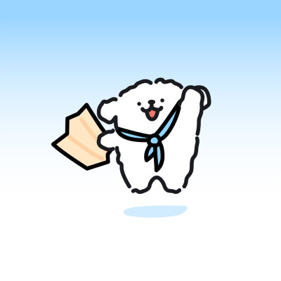 线条小狗一起去快乐旅行吧​​​