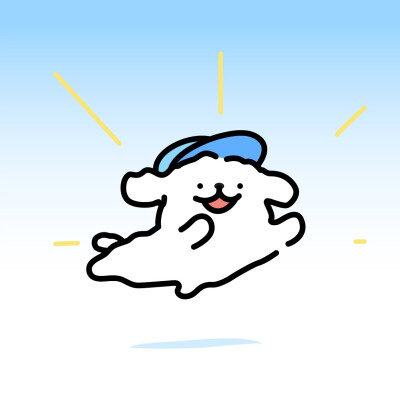 线条小狗一起去快乐旅行吧​​​