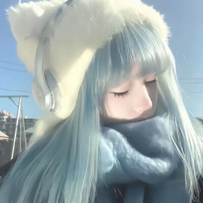 蓝色系女头.