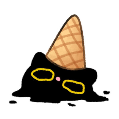 黄色眼睛黑色猫猫表情包①。