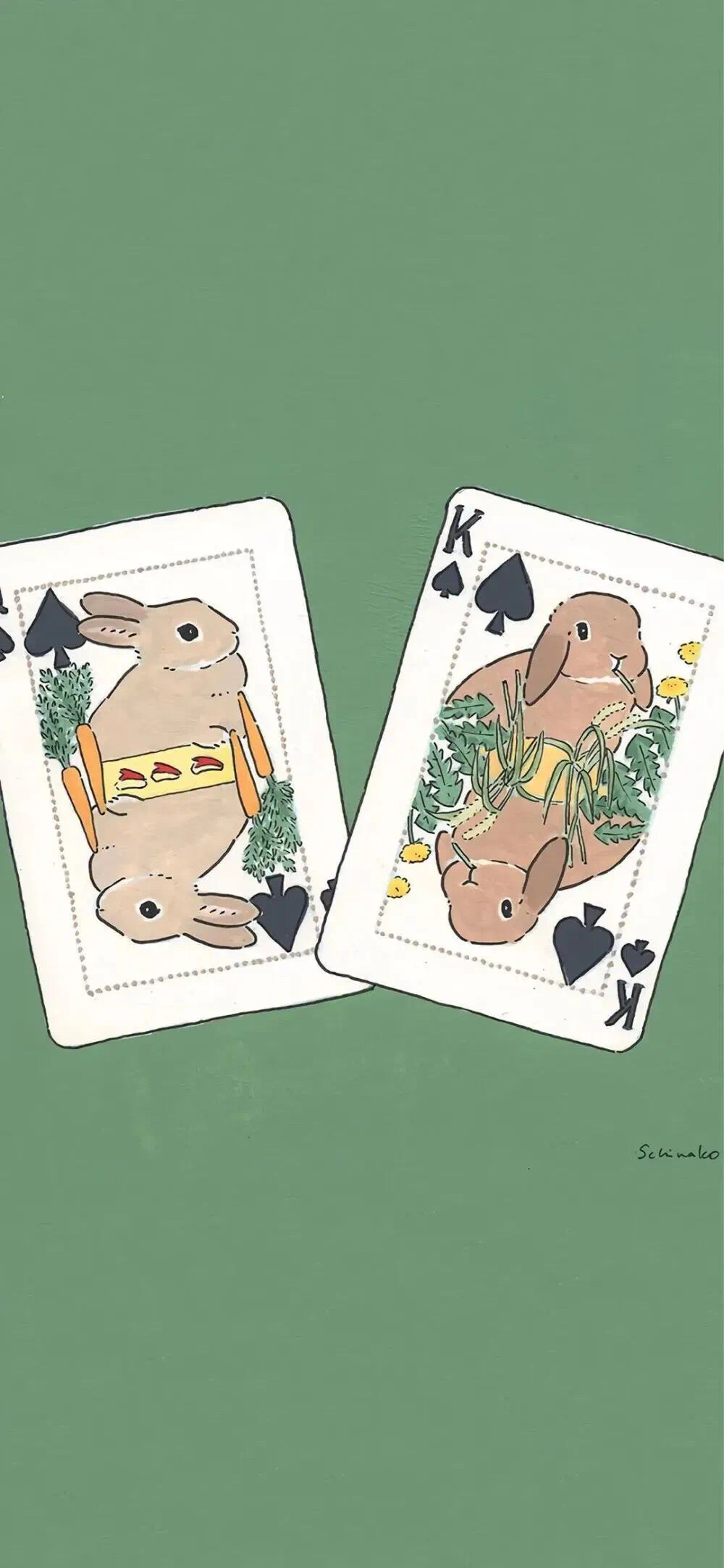 兔子扑克牌壁纸