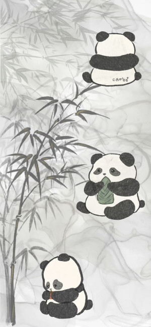 国风panda国潮小可爱