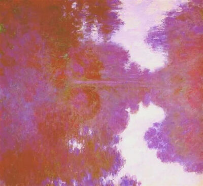 清晨薄雾蒙蒙的塞纳河，淡紫色
1897年
