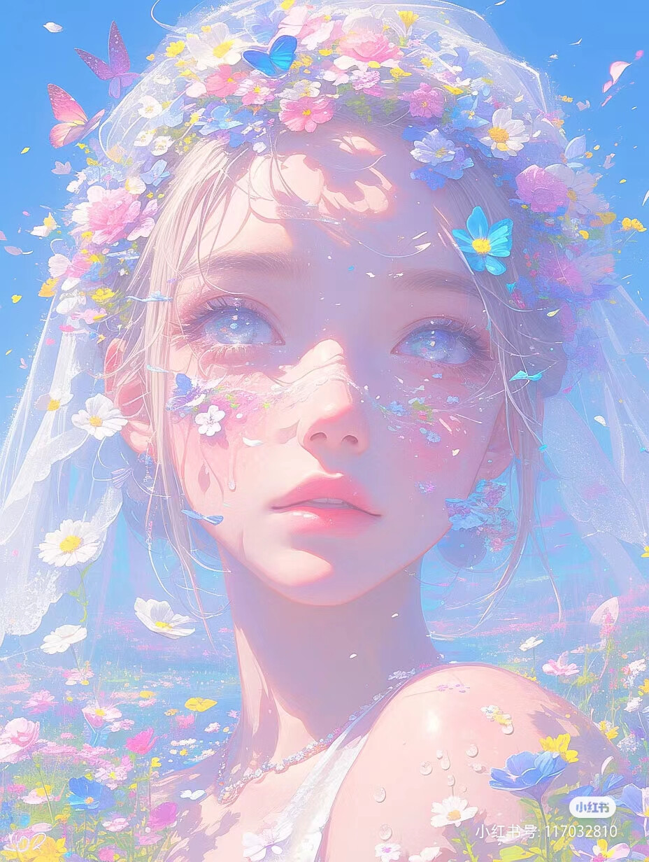 花的祈祷。