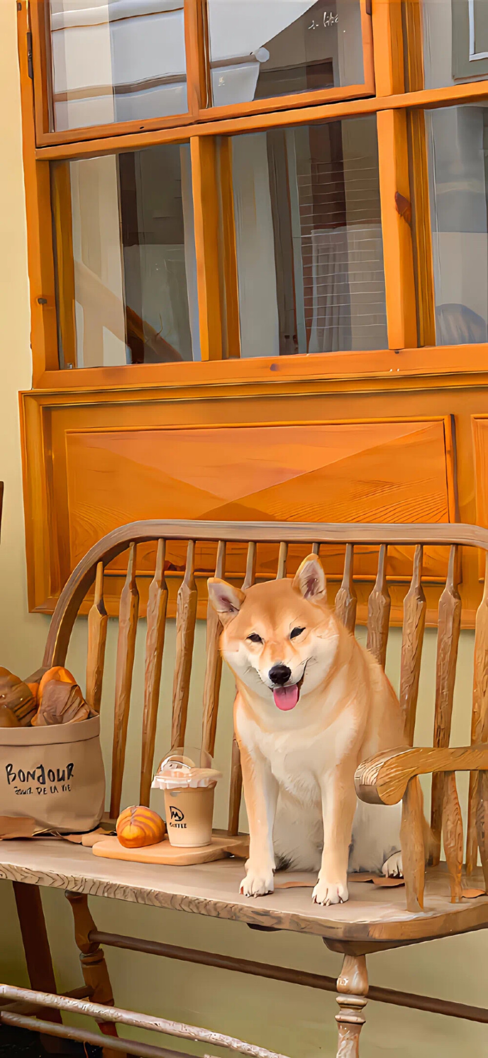 美食，橘系壁纸