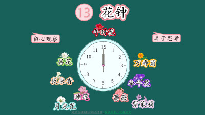 《花钟》公开课板书设计电子版