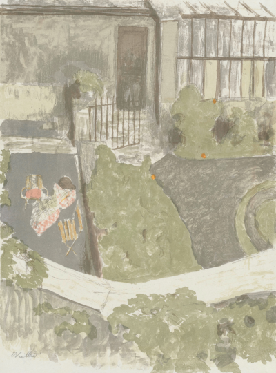 The Garden in Front of the Studio (Le jardin devant l'atelier) from the album Germinal,1901,Lithograph in six colours on China paper,67.4x51.8cm