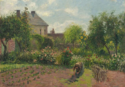 毕沙罗作品《The Artist's Garden at Eragny》
1898 年
