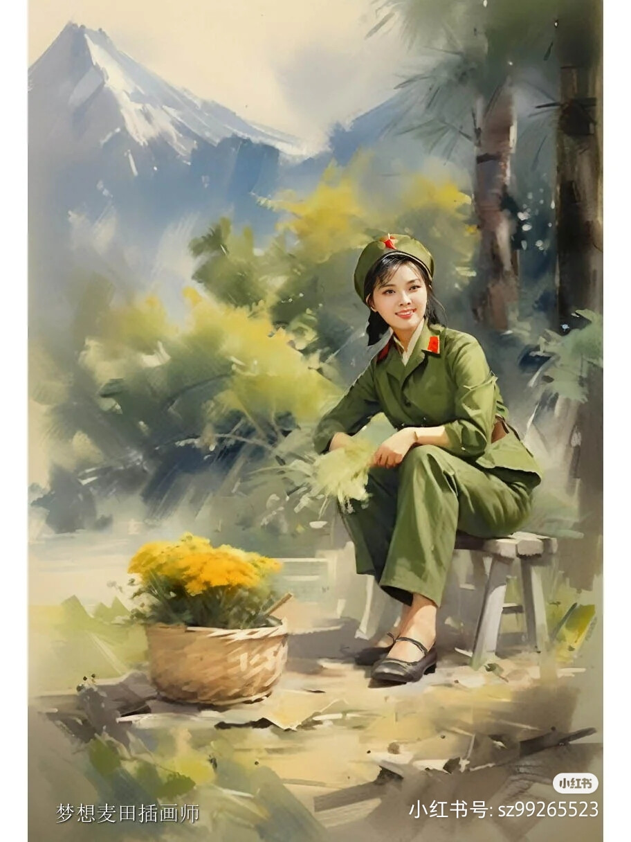 水彩人物