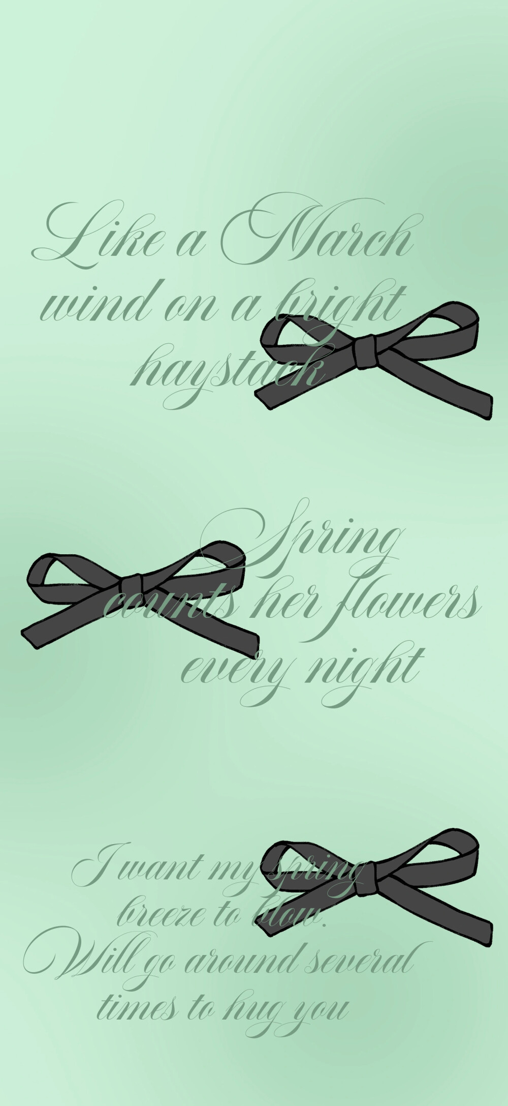 小清新蝴蝶结壁纸
画师：isyoo