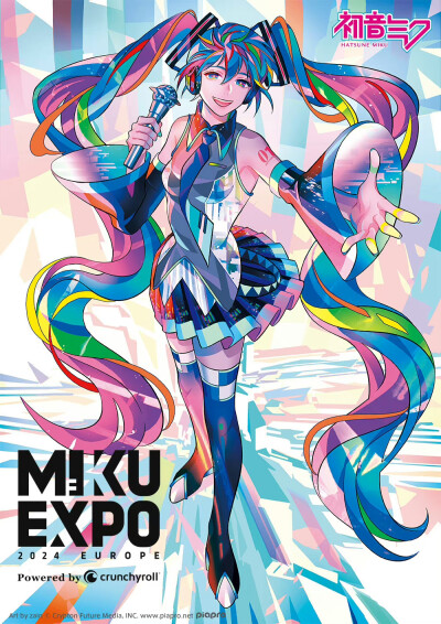 【MIKU EXPO 2024 EUROPE】本次欧洲巡演以“当代艺术”为主题，主视觉图由ざいん-san创作！