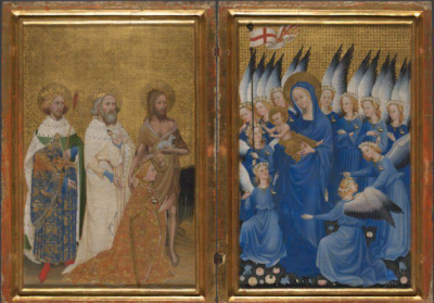 《威尔顿双联祭坛画》
约1395–1399年 ©nationalgallery
