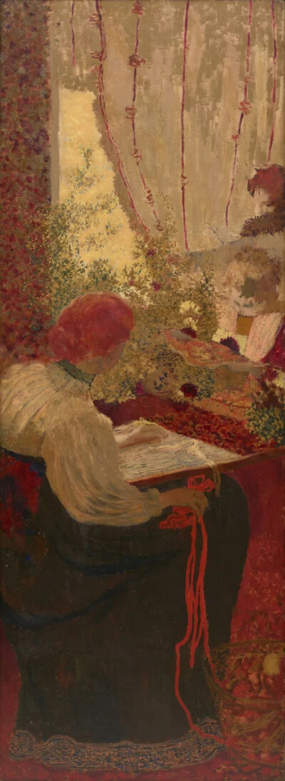 Embroidery,1895-96,Oil on canvas,177.7x65.6cm