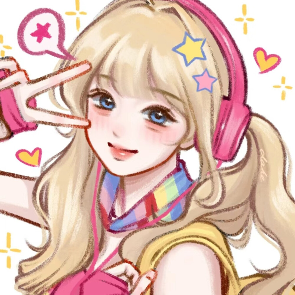 芭比风女头闺蜜头像