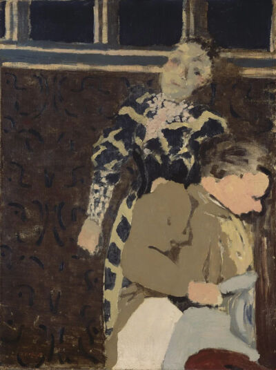 Marie rêveuse et sa mère,1891-92,
Huile sur toile,64x48cm
