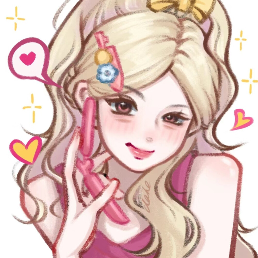 芭比风女头闺蜜头像