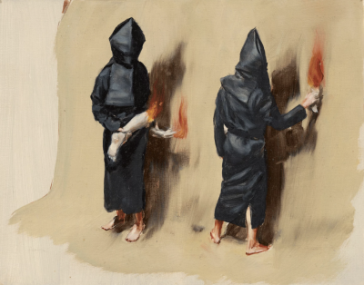 Michaël Borremans《Black Mould，Fiery Limbs》
2015 ©David Zwirner
