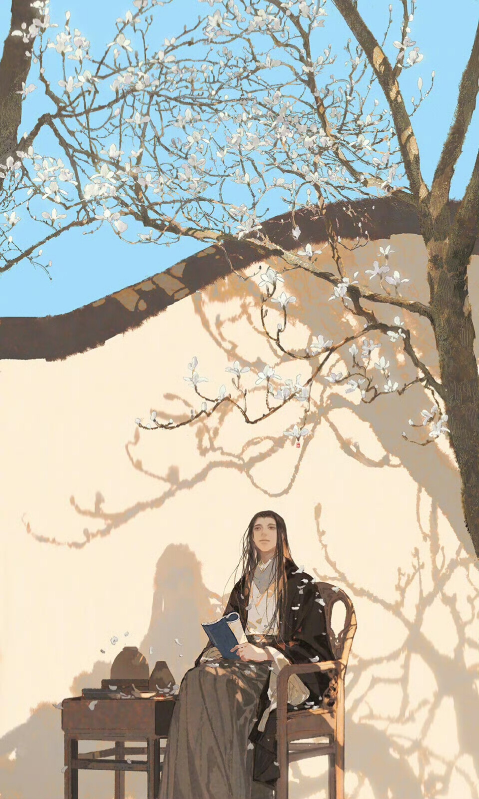 古风插画丨画师：伊吹鸡腿子