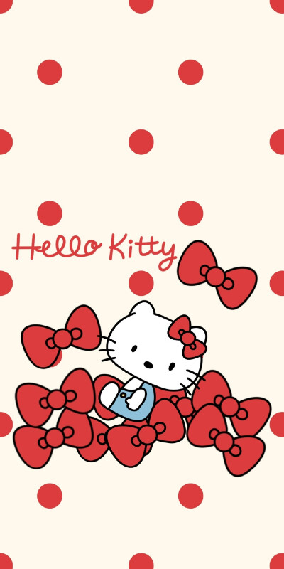 Hello Kitty宝贝小清新平铺壁纸​​​