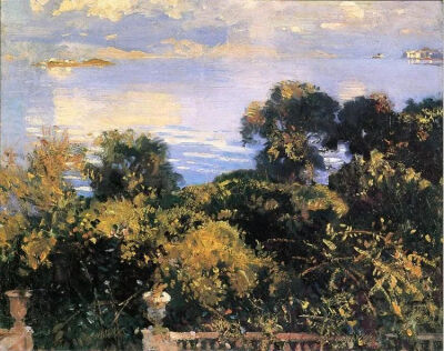 John Singer Sargent，没想到画起花来也别有一番风味。他留下的一些花卉草稿或成品画作，即使在一个世纪后，丰沛的色彩依然可以传达当时的鲜活自然气息。