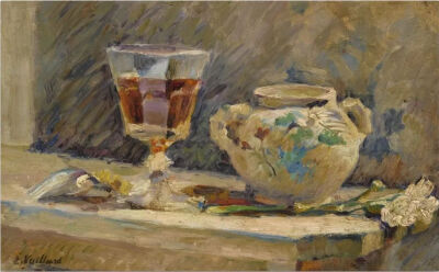 LE VERRE DE MADÈRE,1889-1890,
Oil on canvas,18.3x28.2cm
