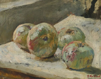 Quatre pommes,1889-1890,Oil on canvas,21.2x27.2cm