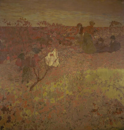 Walking in the Vineyard,1897-1899,Oil on canvas,260.4×248.9cm