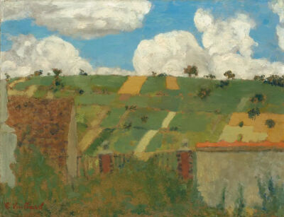 Landscape of the Ile-de-France,1894,
Oil on cardboard,19.7x25.3cm
