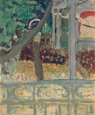 Théâtre de plein air (le kiosque),1897-1899,
Distemper on paper laid down on canvas,
60.7x50cm
