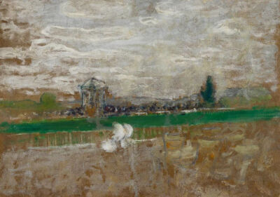 Champ de Course,1899,Oil on board,32x45cm