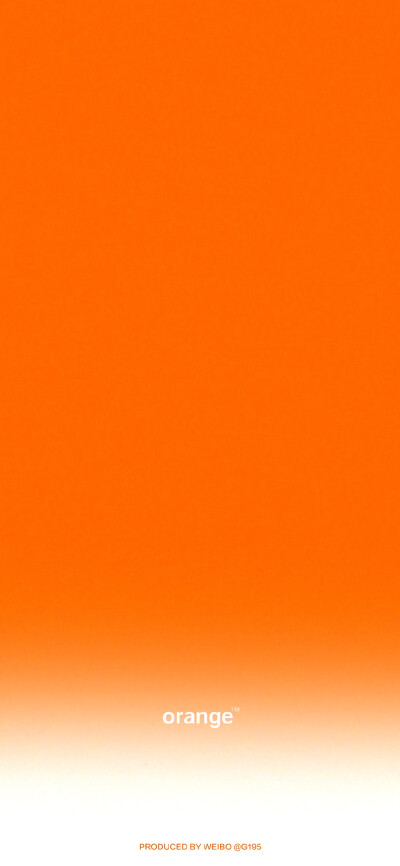 纯色壁纸 锁屏 聊天背景 黄色 橙色 cr.G195