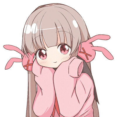 卡通 动漫 女头 粉色