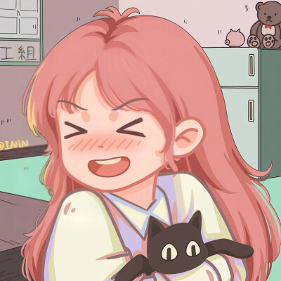 卡通 动漫 女头 粉色