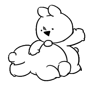 夸张兔表情包。