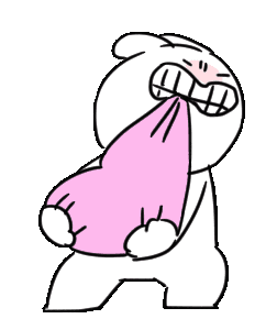 夸张兔表情包。