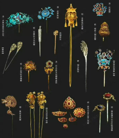  中国古代首饰的名称大全