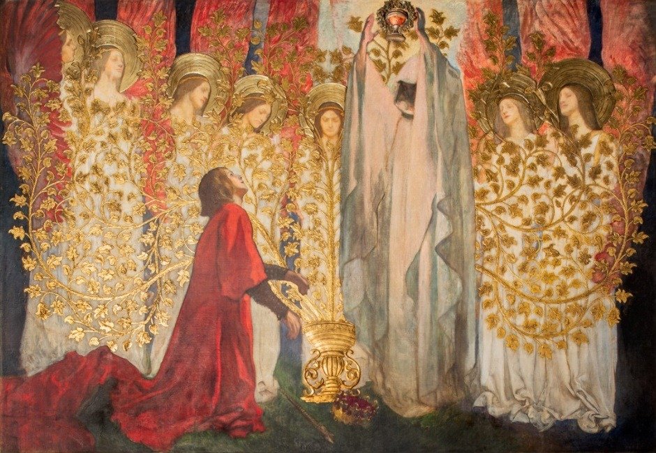 美国艺术家埃德温·奥斯汀·阿贝(Edwin Austin Abbey，1852–1911)绘画作品欣赏。