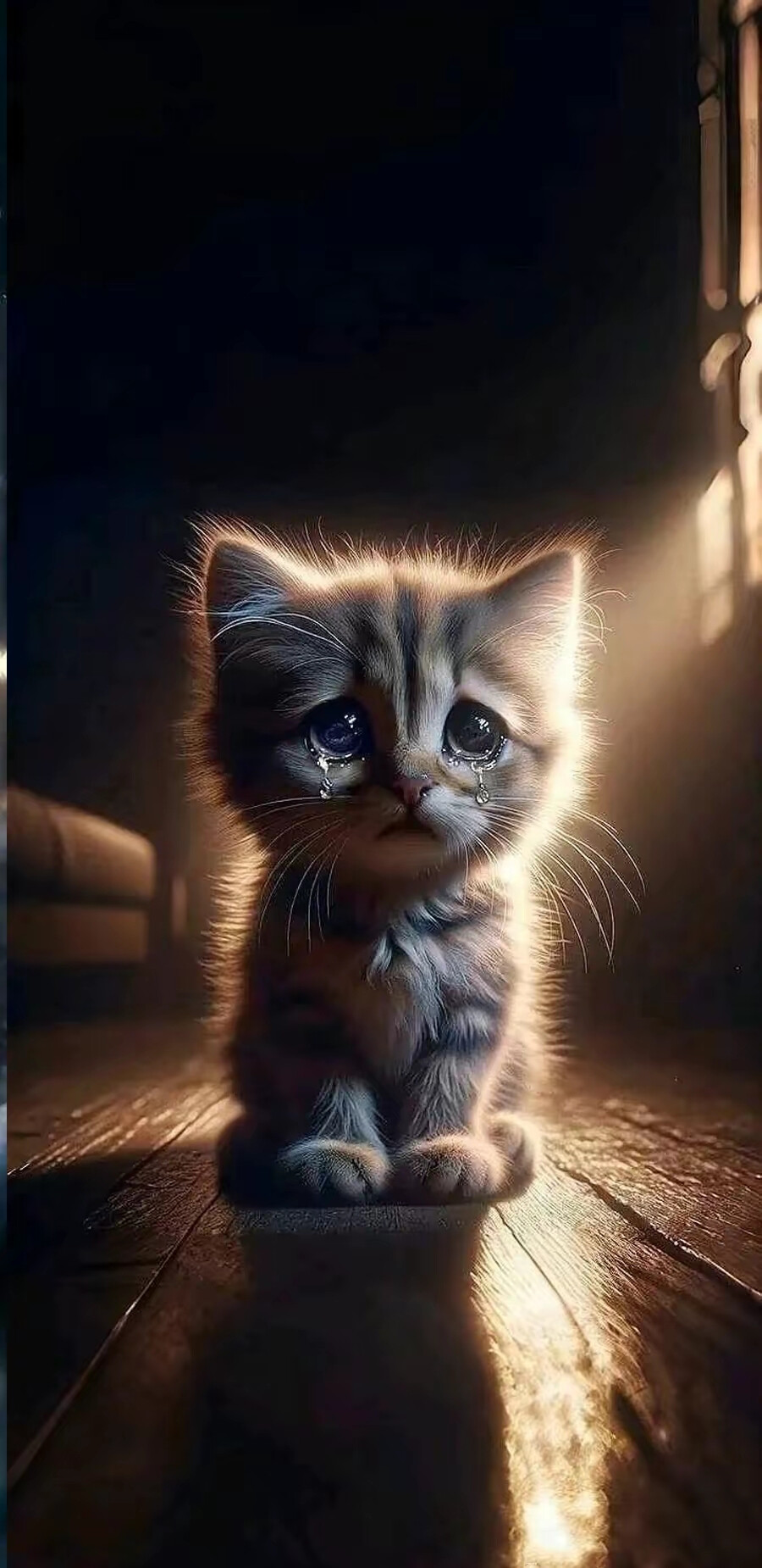 哭泣猫咪