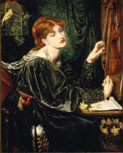 维罗妮卡·委罗内塞
但丁·加百利·罗塞蒂
1872年，布面油画
109cm x 89 cm
威尔明顿，特拉华州艺术博物馆
