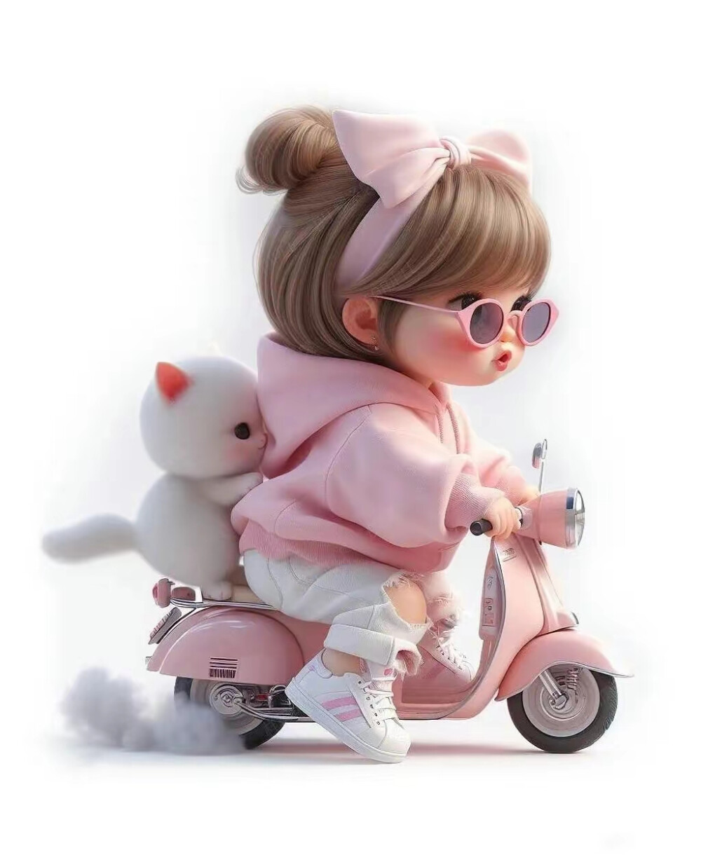 可爱粉色美女头像